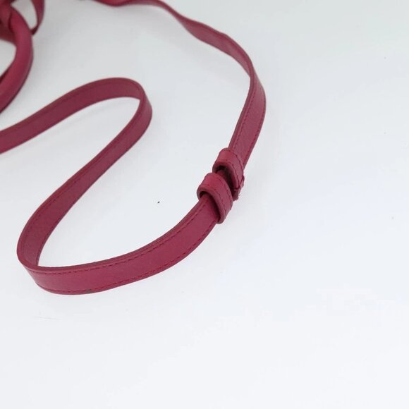 SAINT LAURENT Petit Cabas Hand Bag Leather 2way Pink Gold 311210 Auth 122446 - Picture 9 of 16